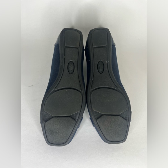 anne klein shoes Slip Ons Wedge Women Size 8.5M Blue Textile Comfort Logo - Picture 14 of 15